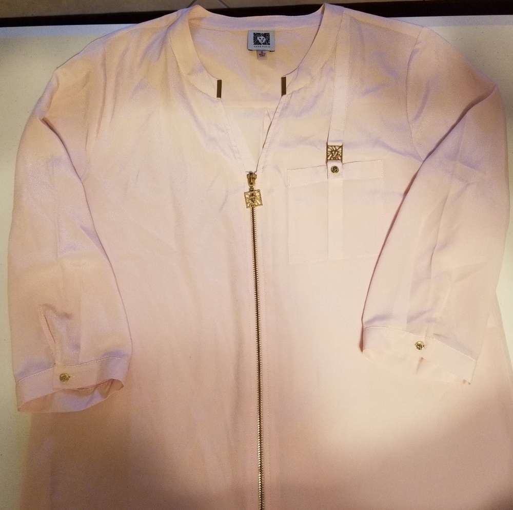rose gold dressy top